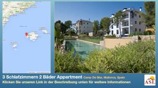 preview picture of video '3 Schlafzimmern 2 Bäder Appartment zu verkaufen in Camp De Mar, Mallorca, Spain'