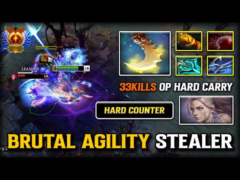 Brutal Agility Stealer Hard Carry Slark | 33Kills With MKB + Abyssal Blade Build | Hard Counter AM