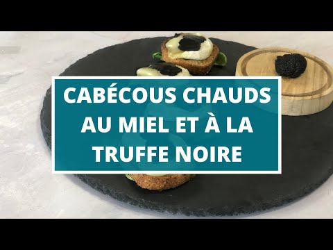 Recette : Cabécous chauds au miel et à la truffe noire 🖤
