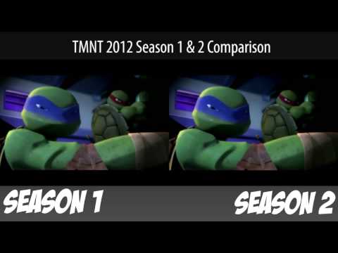 TMNT 2012 Season 1&2 Comparison