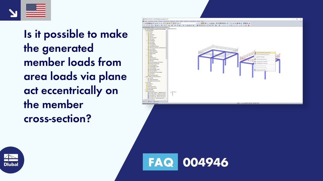 FAQ 004946 | Is it possible to make the generated member loads from area loads via plane act ...