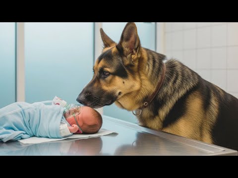 A German Shepherd visits a dying baby – what happened next moved millions to tears.