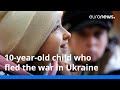 10-year-old child who fled the war in Ukraine