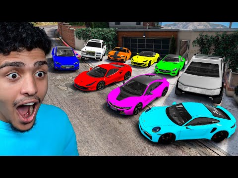 COLECIONANDO CARROS DA VIDA REAL NO GTA 5