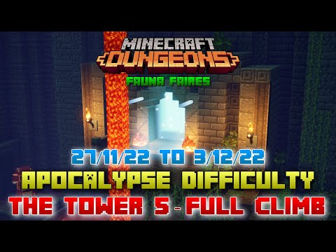 DcSK - The Tower 5 [Apocalypse] Full Climb, Guide & Strategy, Minecraft Dungeons Fauna Faire
