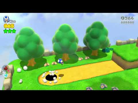 Super Mario 3D World (Switch) 7-2 Itemless Speedrun - Time: 39 (TWR)