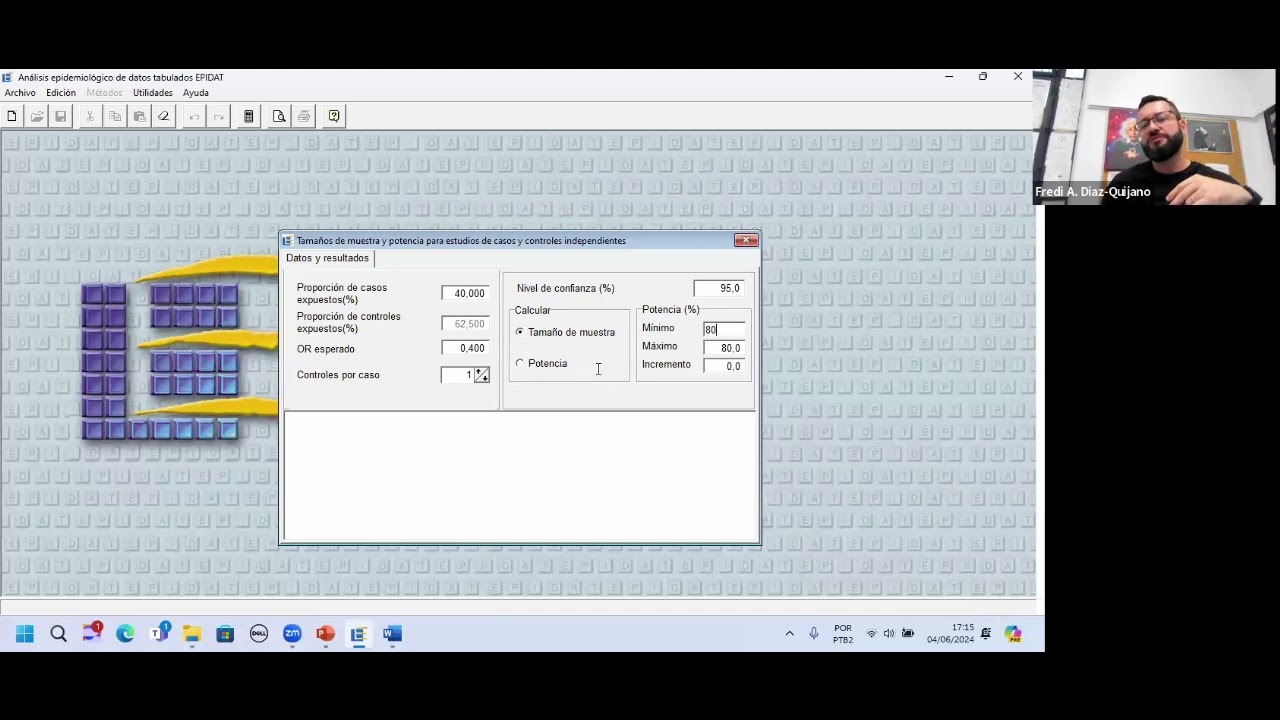 Tamaño de Muestra en Estudios Comparativos. Parte 4: Ejercicios con Epidat 3.1.