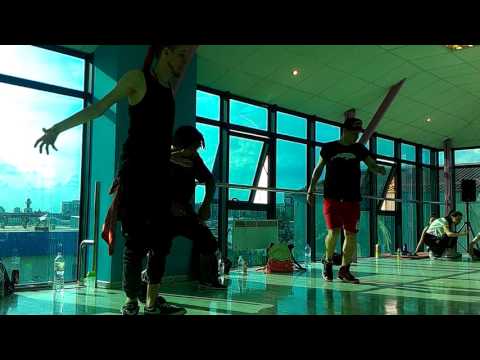 Lil Gbb & boys - Dancehall class, Russia Krasnodar (30 April 2016) ШТБП