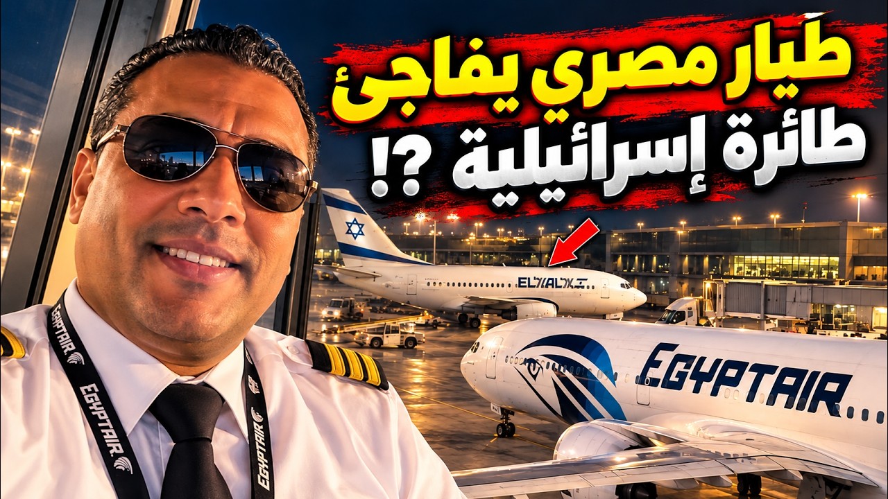 طيار مصرى يفاجىء طائرة اسرائيلية فى مطار بإيطاليا !