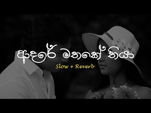 Adare Mathake Thiya (ආදරේ මතකේ තියා) - Slow + Reverb @supunzstudio