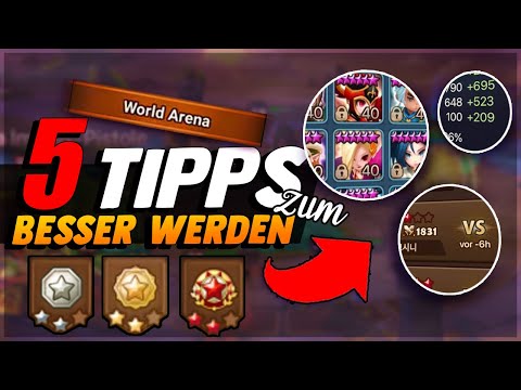 5 TIPPS um in der WELT ARENA besser zu werden ! 💥 SUMMONERS WAR DEUTSCH