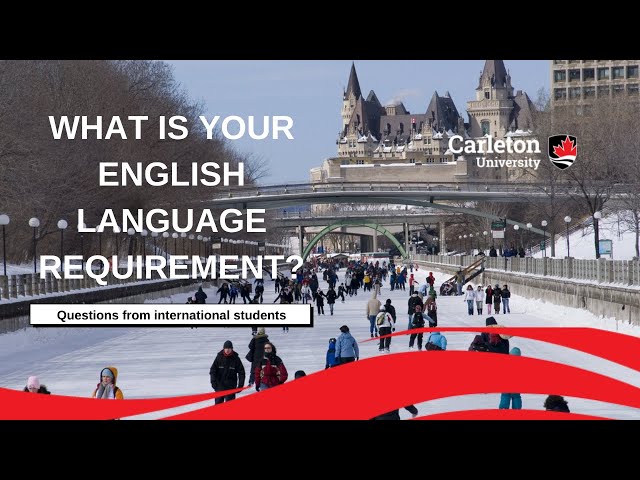 Watch Video: What is your English language requirement?
