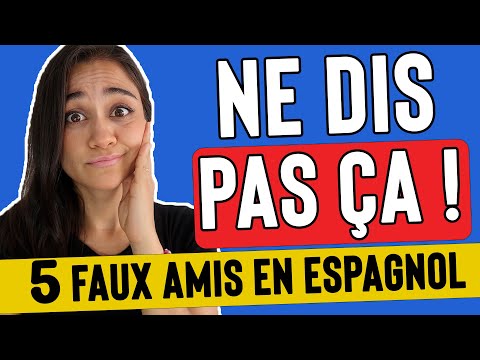Leçon d'espagnol : 5 Verbes FAUX AMIS en ESPAGNOL