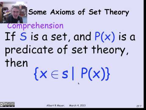 1.11.11 Set Theory Axioms: Video [Optional]