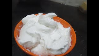 whipping cream|విప్పింగ్ క్రీమ్|How to make Whipped Cream At Home|Whipped Cream with Malai