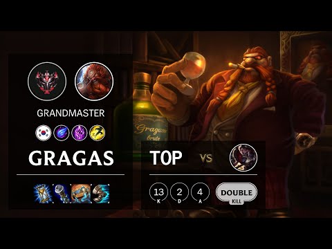 Gragas Top vs Darius - KR Grandmaster Patch 10.19