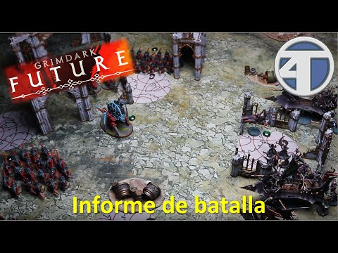 GRIMDARK FUTURE - ONE PAGE RULES: Alien Hives vs Dark Elf Raiders.