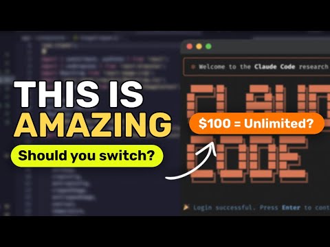 Thumbnail for Claude Code w/ $100 Max Plan is ABSOLUTELY INSANE DEAL!