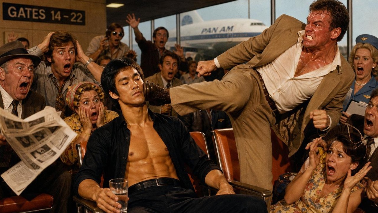 Karate Champion Recognized Bruce Lee at an Airport. He Asked for One Technique. Bruce Showed Him..