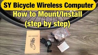 How to Mount/Install the SY Bicycle Wireless Computer (step by step)