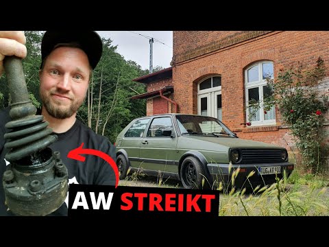 Diesel bomber TOO LOW for original drive shafts? .. Golf 2 TDI project