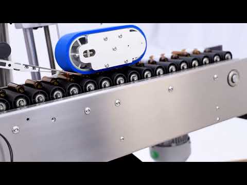 Automatic horizontal tube labeling machine working video
