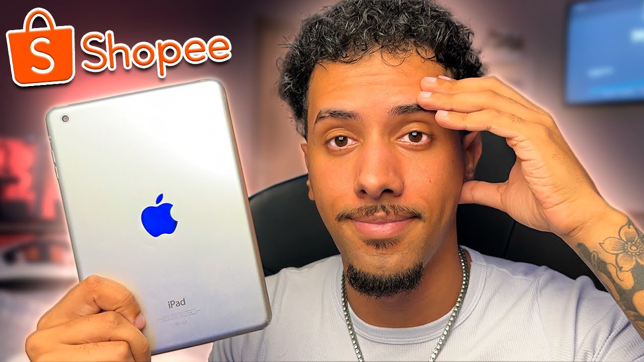 COMPREI O IPAD MINI DA SHOPEE E OLHA COMO ELE VEIO 🤔 FUI TAXADO KKKKK