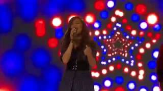 Janine Berdin sings NGAYONG PASKO MAGNININGNING ANG PILIPINO LIVE at SkyCable Media Christmas party