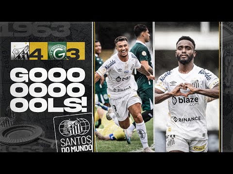 SANTOS 4 X 3 GOIÁS | GOLS | BRASILEIRÃO (09/07/23)