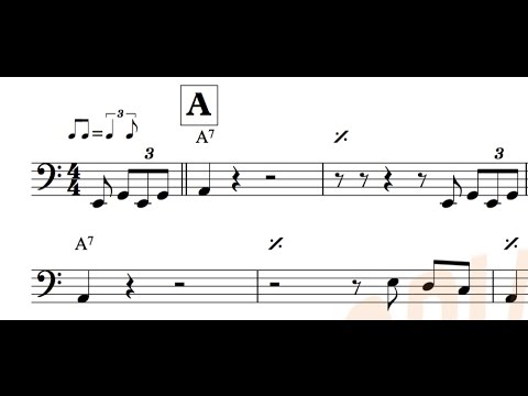 Blu0108 - Blues #8 (Andere Bluesformen) - German Bass Lesson Tutorial