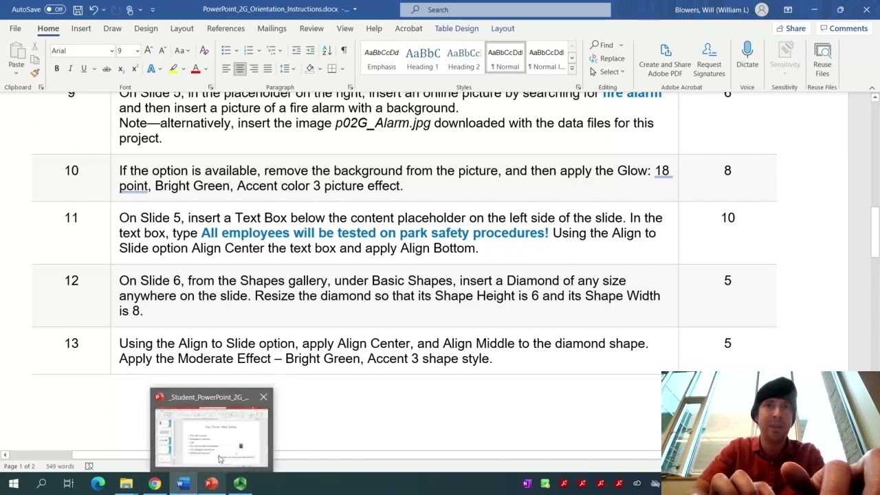 PowerPoint 2G Orientation Walkthrough with Professor Blowers