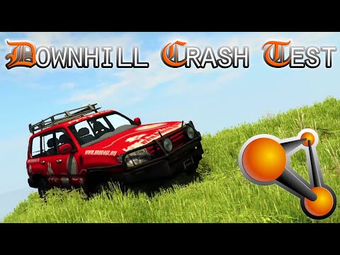BeamNG.drive - The Ultimate Downhill Crash Test #3 (with Mods Download link!)