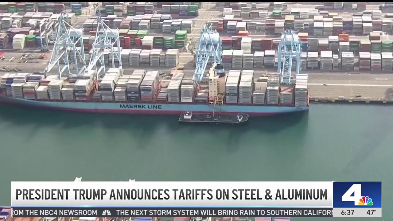 Trump announces 25% tariff on steel and aluminum