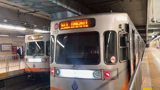 (M1 Line,Old fleet) ABB “Tram” LRV 517 Departing Yenikapi