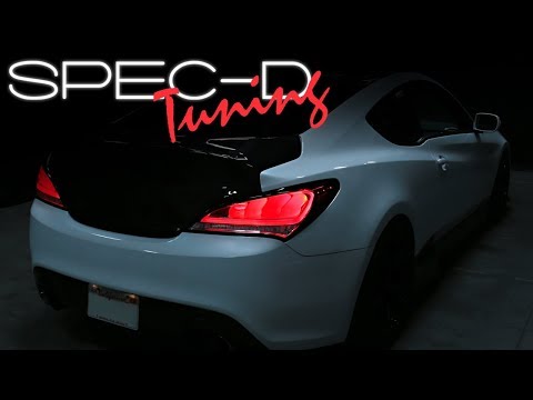 SPECDTUNING INSTALLATION VIDEO: 2010-2015 HYUNDAI GENESIS COUPE SEQUENTIAL TURN SIGNAL TAIL LIGHTS