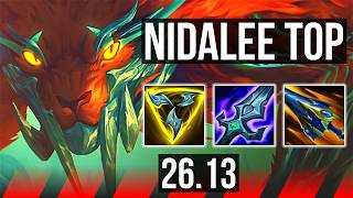 NIDALEE vs DARIUS (TOP) | Grasp Of The Undying | EUW Diamond | 26.13