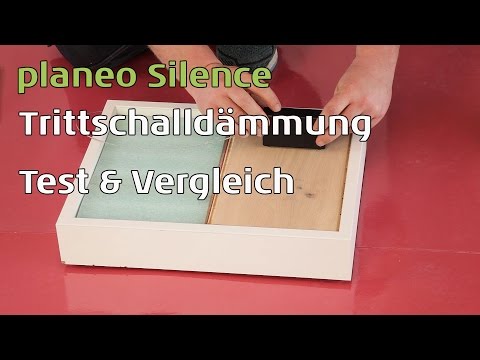 Akustik Test: Trittschalldämmungen im Vergleich - Schaumstoffdämmung gegen planeo Silence