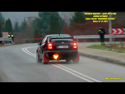 NATANEK MARIUSZ / ŁĄCKI KRYSTIAN - Skoda Octavia - Super Sprint "BARBÓRKA BIECKA" Biecz 12-12-2021