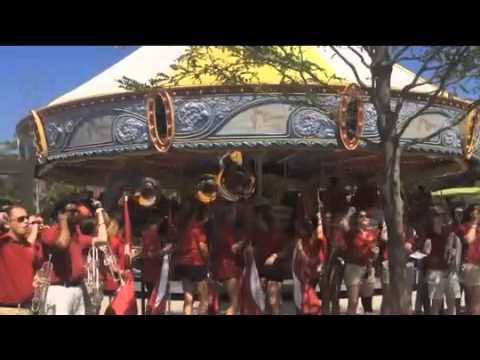 UMass Drumline 2014: Cowbell Cheer on a Merry-Go-Roud