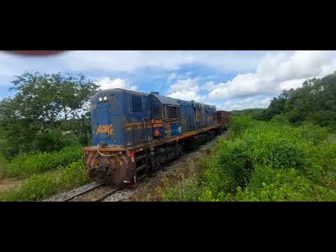 Trem vazio saindo de Itareru de Valente Bahia VS chegando em Santaluz 