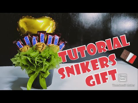 Tutorial SNICKERS 🍫 & Soap flowers gift | very easy diy gift