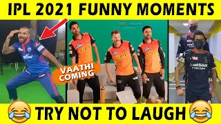 Vivo IPL 2021 Funny Moments 😂😂 | Dressing Room Fun Videos | Kohli, Dhoni, Warner RCB