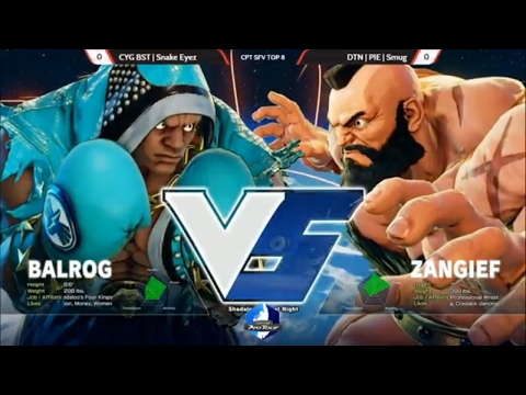 SFV TOP 8 TEXAS SHOWDOWN 2017 (DTN PIE SMUG) vs (CYG BST SNAKE EYEZ)