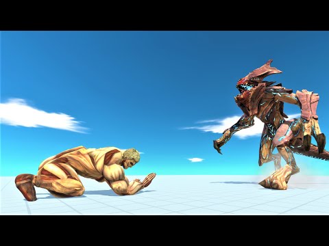 Armored Titan vs kaiju animal revolt battle simulator