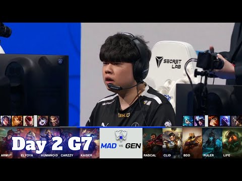 MAD vs GEN | Day 2 Group D S11 LoL Worlds 2021 | Mad Lions vs Gen.G - Groups full game
