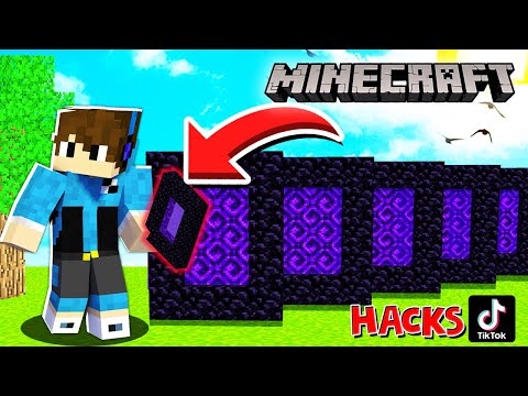 CRAFTING MINECRAFT TIKTOK HACKS !! Malayalam | PGM |
