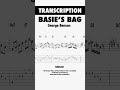 Bassie's Bag - George Benson Transcription For Jazz Guitar