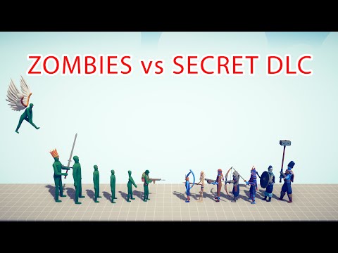 ZOMBIES Team vs SECRET DLC Team - Totally Accurate Battle Simulator TABS