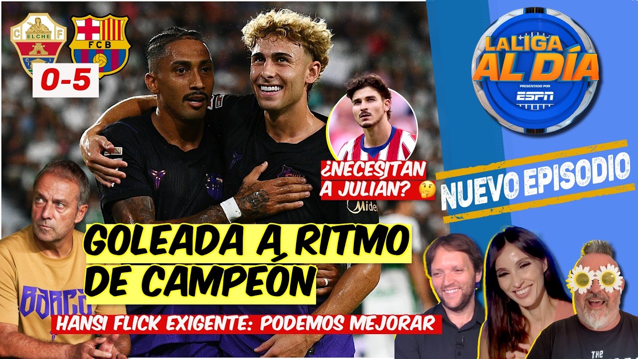 Barcelona GUSTÓ y GOLEÓ pero SÍ NECESITA a JULIÁN ÁLVAREZ o a OTRO NUEVE | La Liga al Día