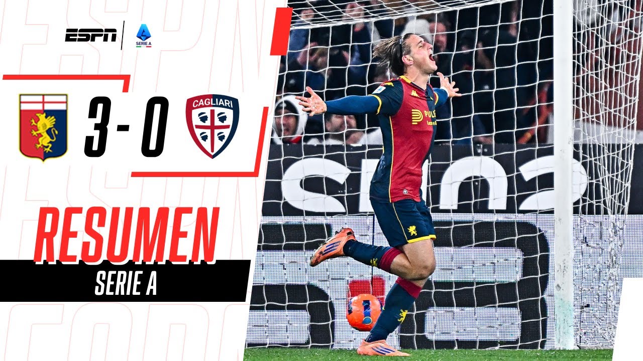 GENOA GOLEÓ A CAGLIARI EN UN PARTIDAZO CLAVE POR LA PREMANENCIA | Genoa 3-0 Cagliari | RESUMEN